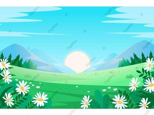 وکتور گل و چمن
