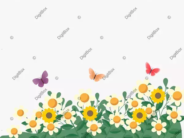 وکتور کارتونی شکوفه بهاری