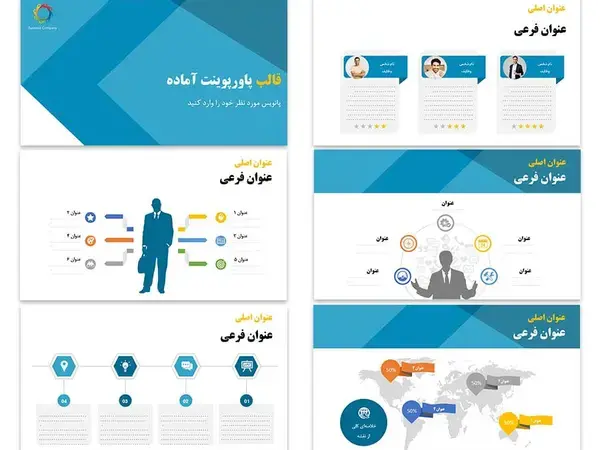 دانلود قالب پاورپوینت شرکتی حرفه‌ای