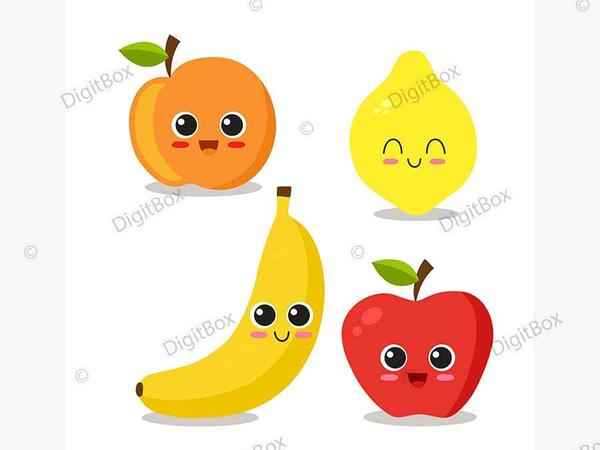 دانلود عکس میوه های کارتونی